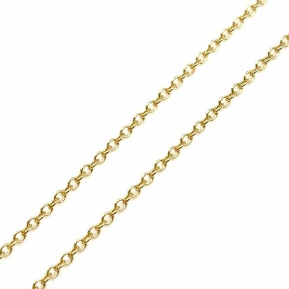 Tiffany & Co. Open Heart Crystal Necklace 17" 18k Yellow Gold Peretti Auth #0-20 - Picture 5 of 6